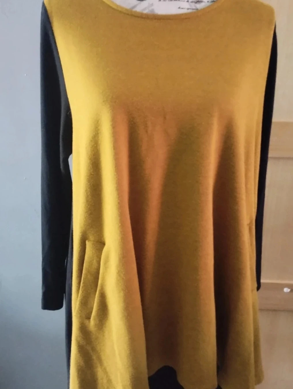 Black/khaki Tunic+Long Skirt Set, Alembika, Size 2 – photo 5
